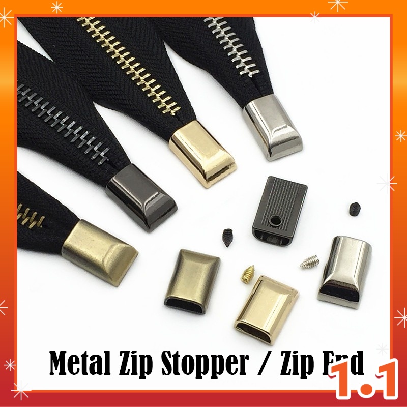 Quality Metal Zip End Zip Stopper with Screw Zip End Stopper Zipper End