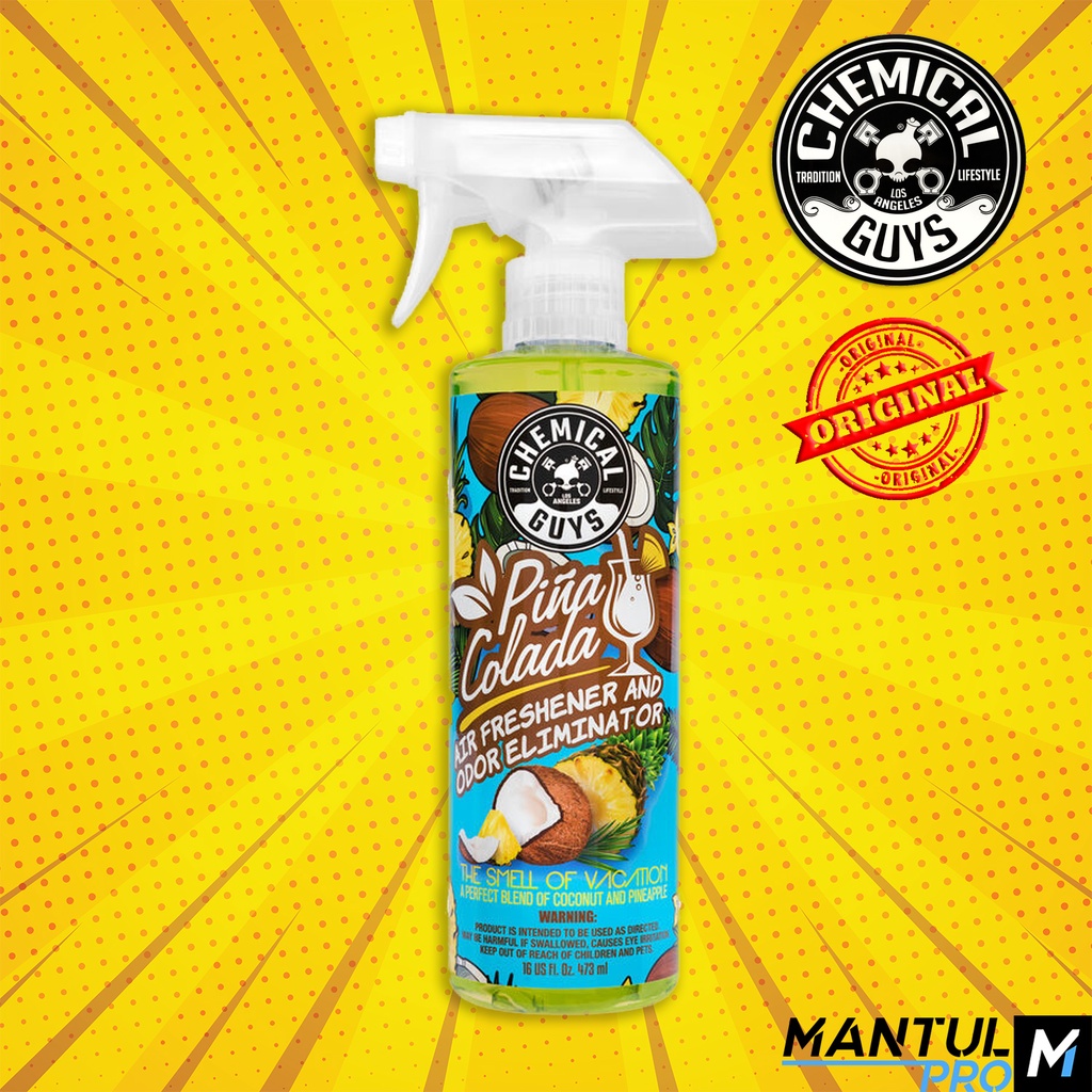 Chemical Guys Pina Colada Air Freshener and Odor Eliminator, 16 oz