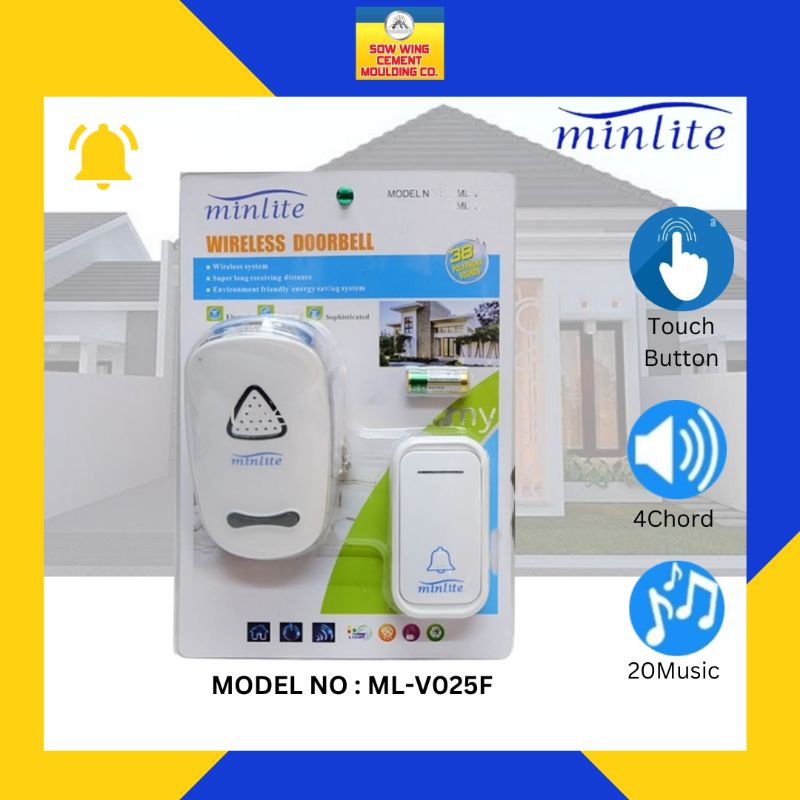 MINLITE Wireless Doorbell Shopee Malaysia