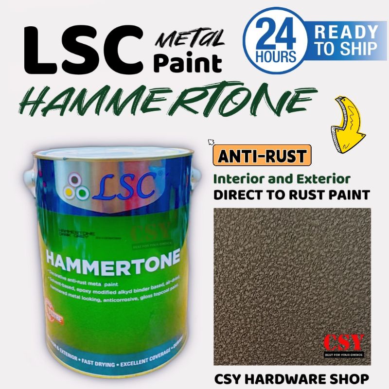LSC HAMMERTONE 5Liter / Direct to Rust Metal Paint / HAMMERED PAINT