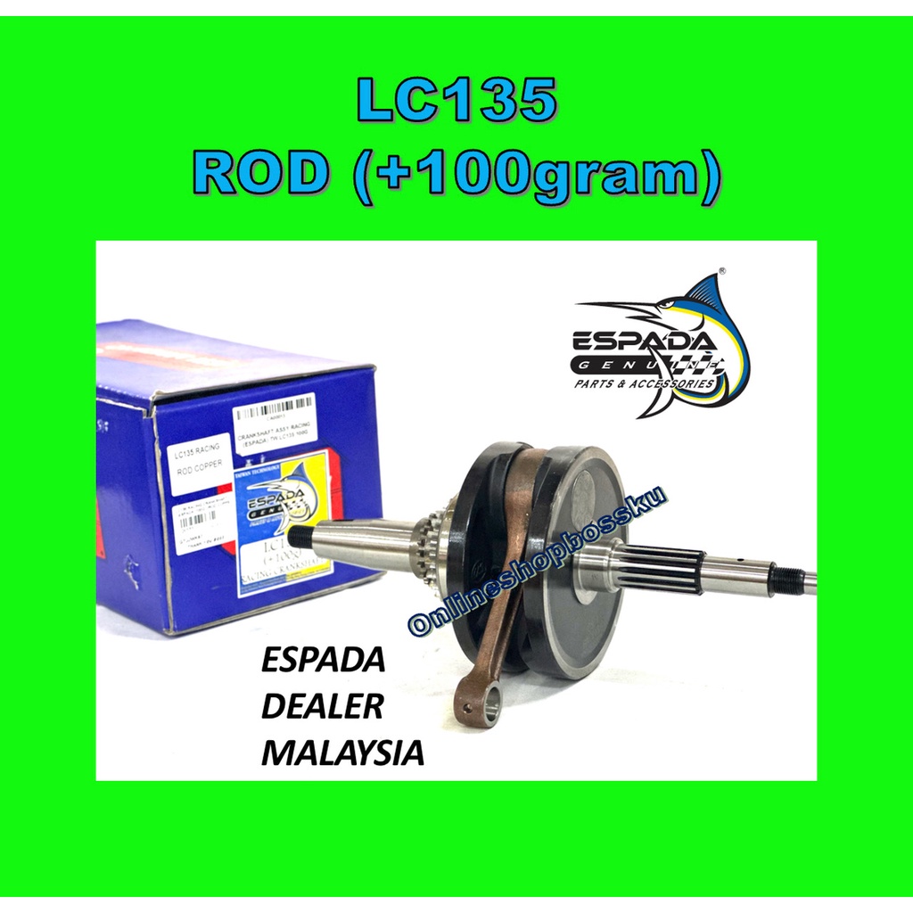 LC135 RACING CRANKSHAFT ESPADA ROD COPPER LC135 COPPER ROD RACING CRANK SHAFT ESPADA LC135