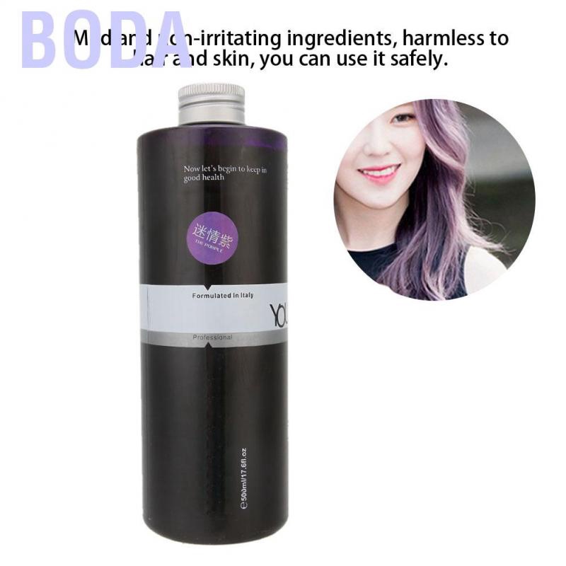 Carnival selling✳[Syor Penjual] Krim Pewarna Rambut Tahan Lama Warna Separa Kekal Alat Dandanan Rambut Ungu 500ml
