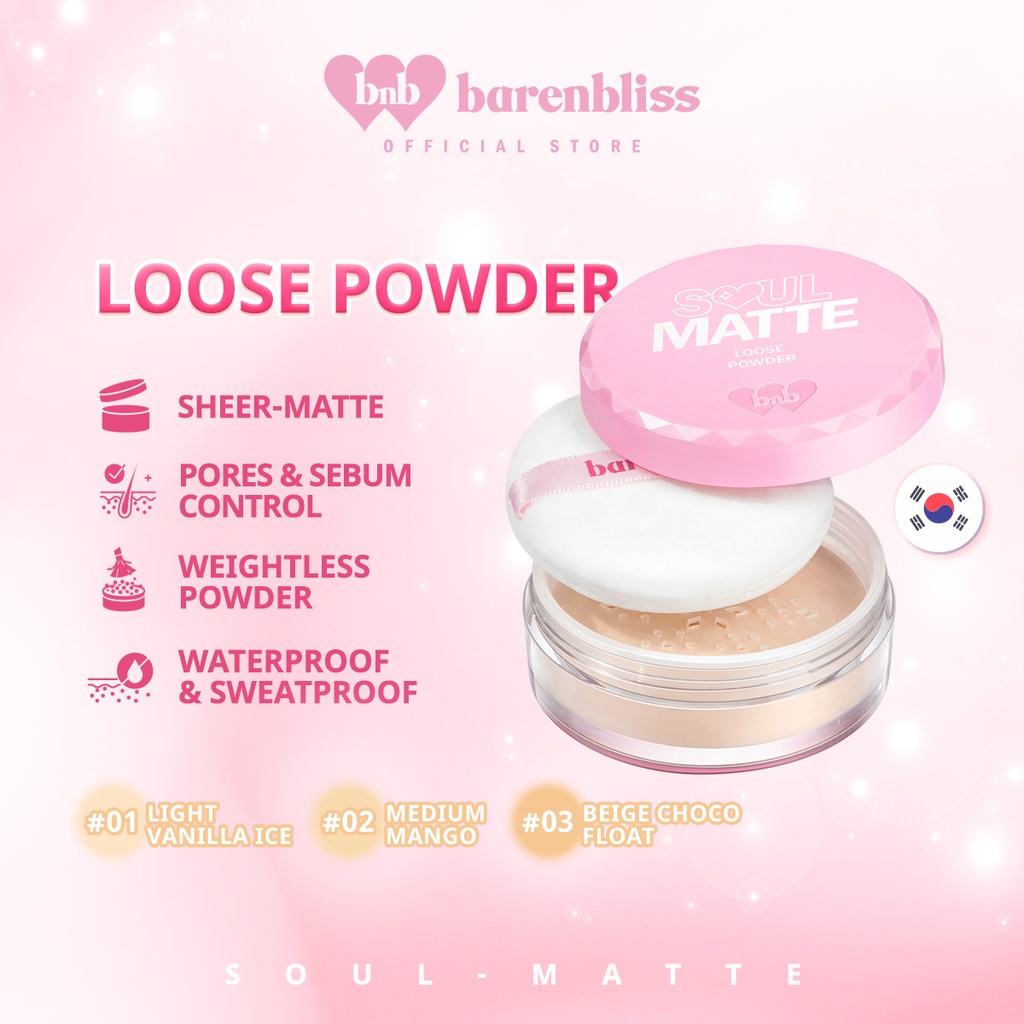 BNB barenbliss Soul-Matte Loose Powder Korea [Pores & Sebum Control ...