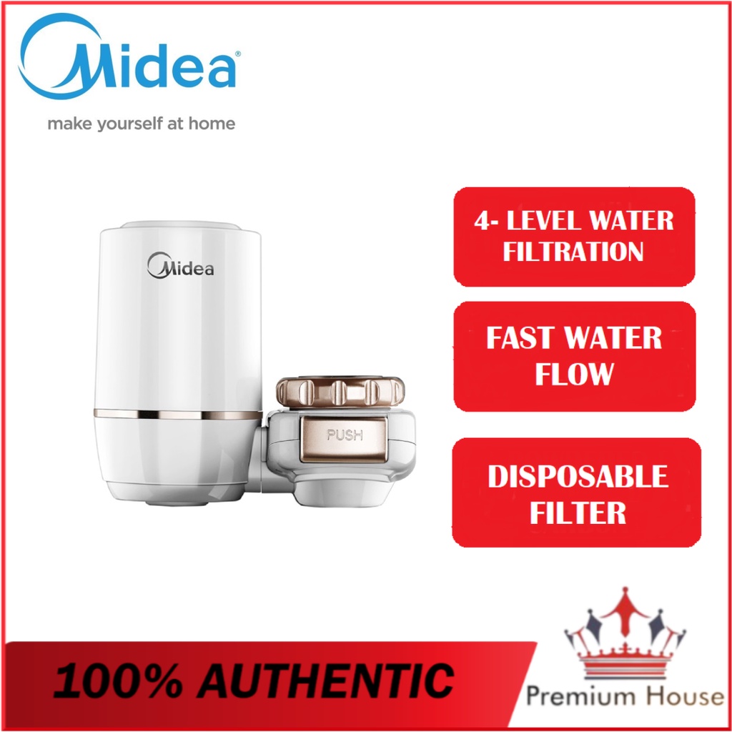 Ready Stock Midea Mc122 2 Kitchen And Bathroom Faucet Carbon Fiber Water Purifier Water Tap 