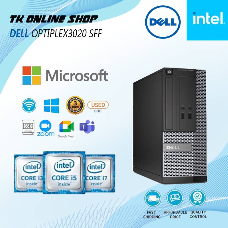 Desktop/CPU Dell OptiPlex 780/3010/3020 - SFF - Core i5 4th Gen / Ram 4GB &  HDD 500GB used | Shopee Malaysia