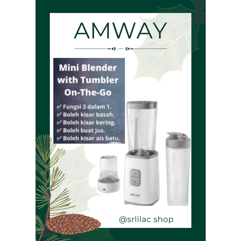 Philips Mini Blender, OnTheGo Tumbler & Multi Chopper AMWAY