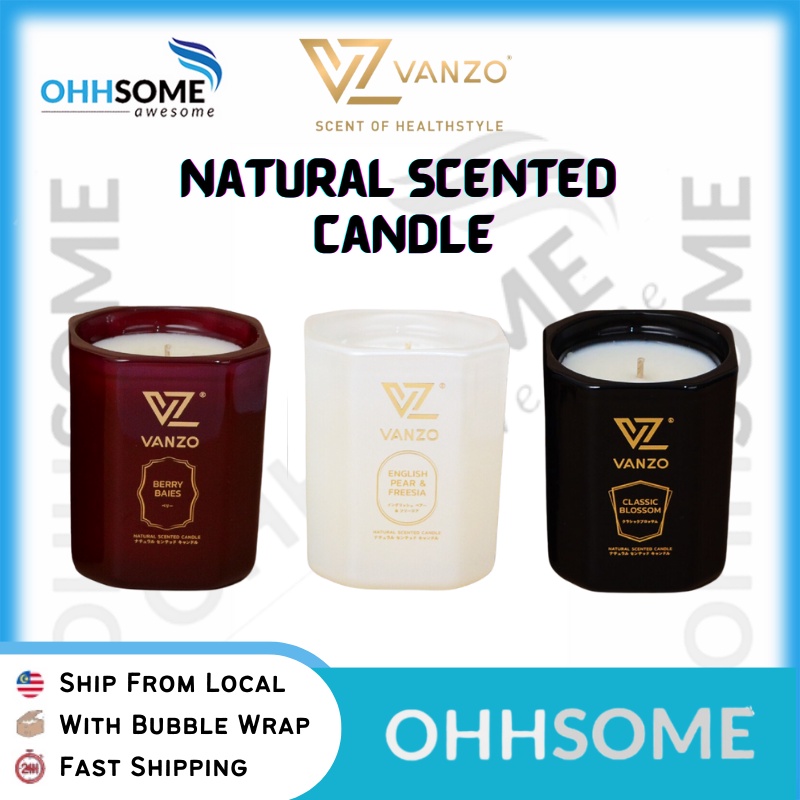 VANZO Natural Scented Candle 170g Shopee Malaysia