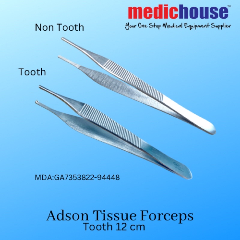 ADSON Tissue Forcep Toot/Non Tooth 12cm Shopee Malaysia