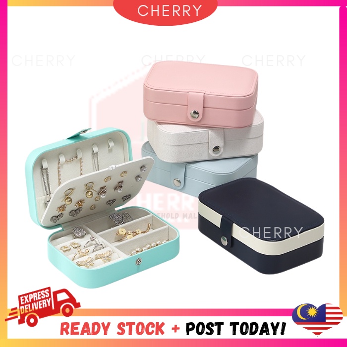 CHERRY Jewelry Organizer Accessories Organizer Jewelry Case Box Earring Organizer Travel Organizer Storage Box