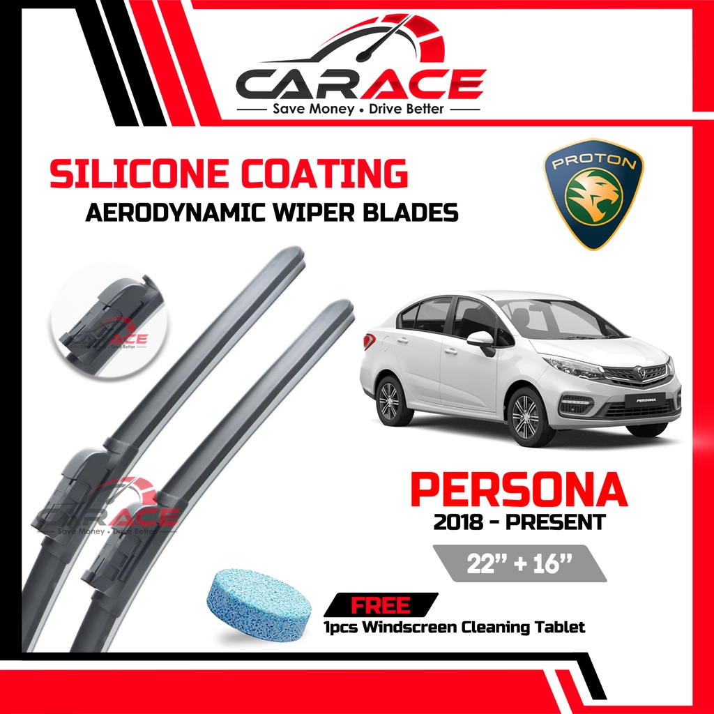PROTON PERSONA 2018Present CARACE SILICONE Aerodynamic Wiper Blades