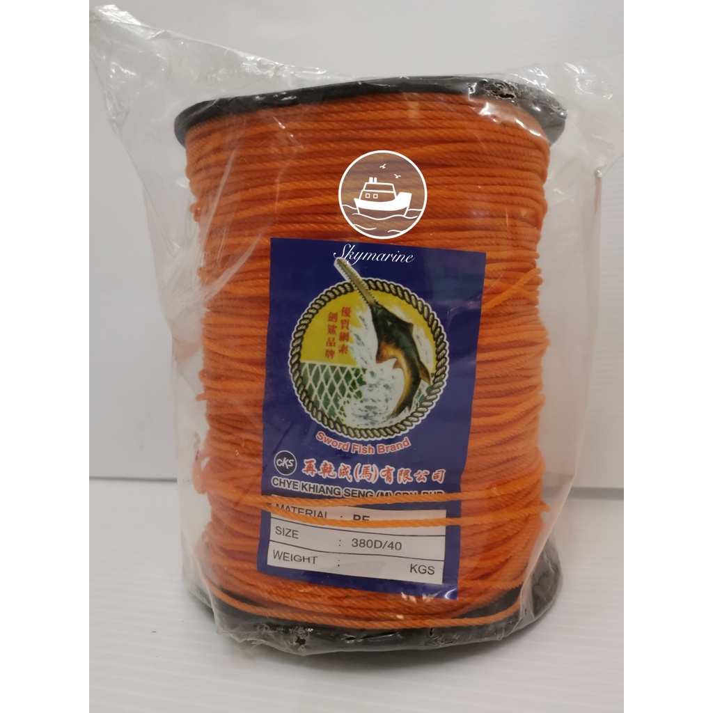 380D/40 Orange PE Twine 1Kg / Tali Ikat Pukat [Ready Stock] | Shopee ...