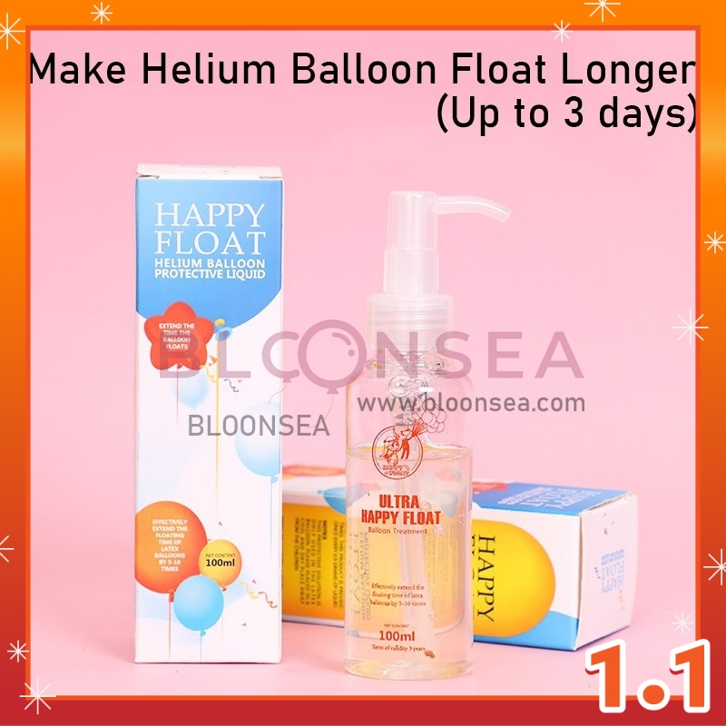 Hi Float Ultra Happy Helium Gel Latex Balloon Extended Floating