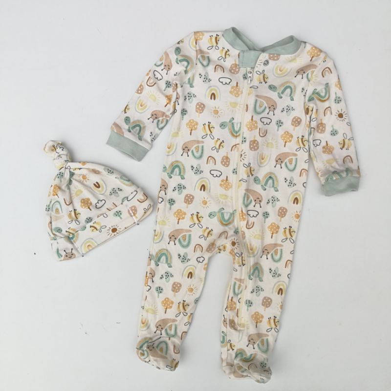 chick pea baby boy footed coverall bodysuit(36m) Shopee Malaysia