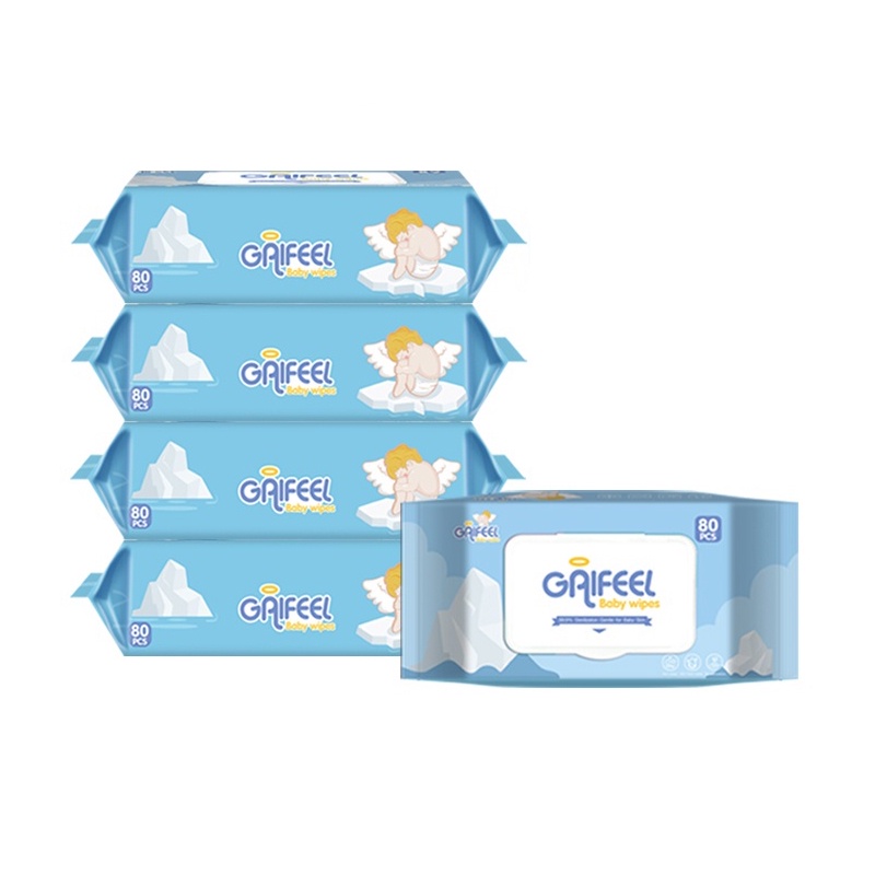 GAIFEEL Baby Wet Wipes Wet Tissue 80Pcs X 5 Packs Shopee Malaysia