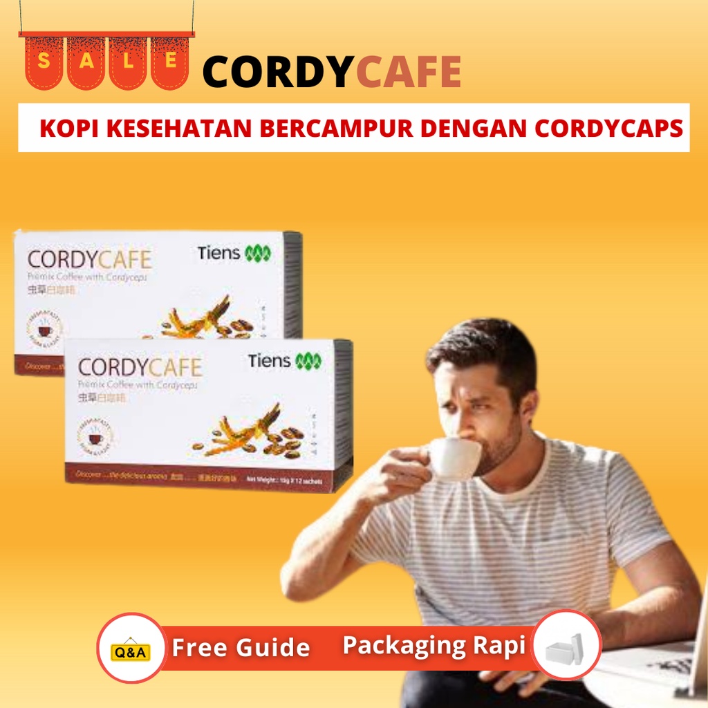 Promo Kopi Gingseng Kuat Cordy Cafe Cordyceps Bantu Tambah System Imun Pakinson Segarkan Badan 4137