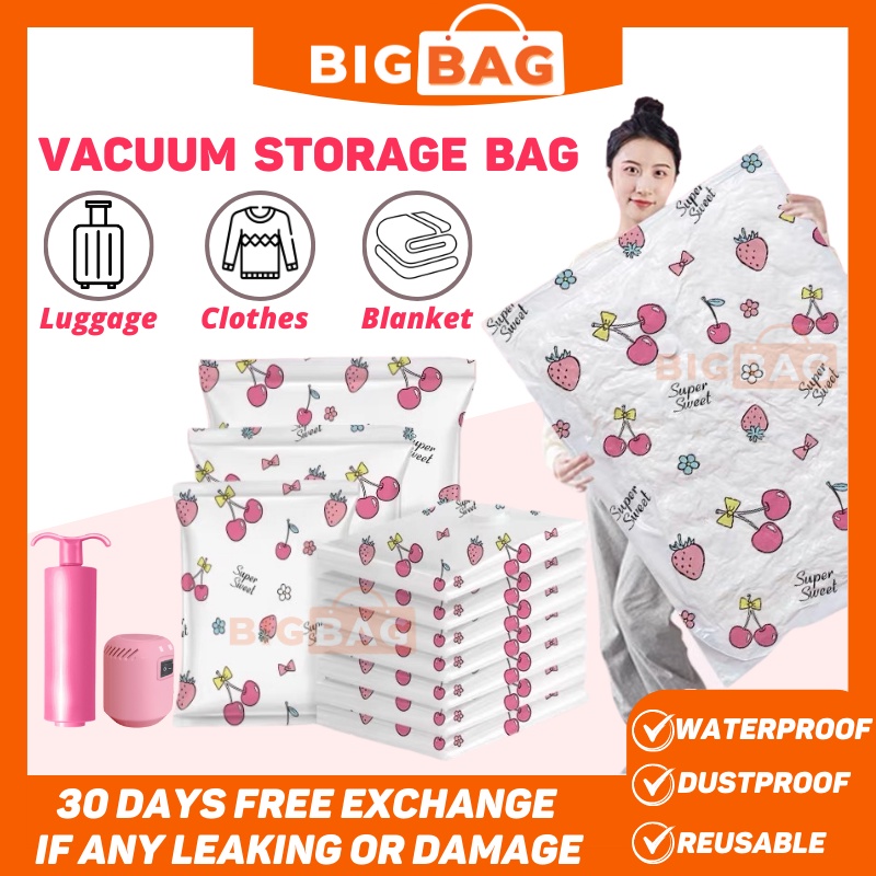 Vacuum Bag Clothes Organization Vacuum Storage Bag Vacuum Plastic Bag With Electric Pump Plastik Vacum Pakaian Vacum Bag