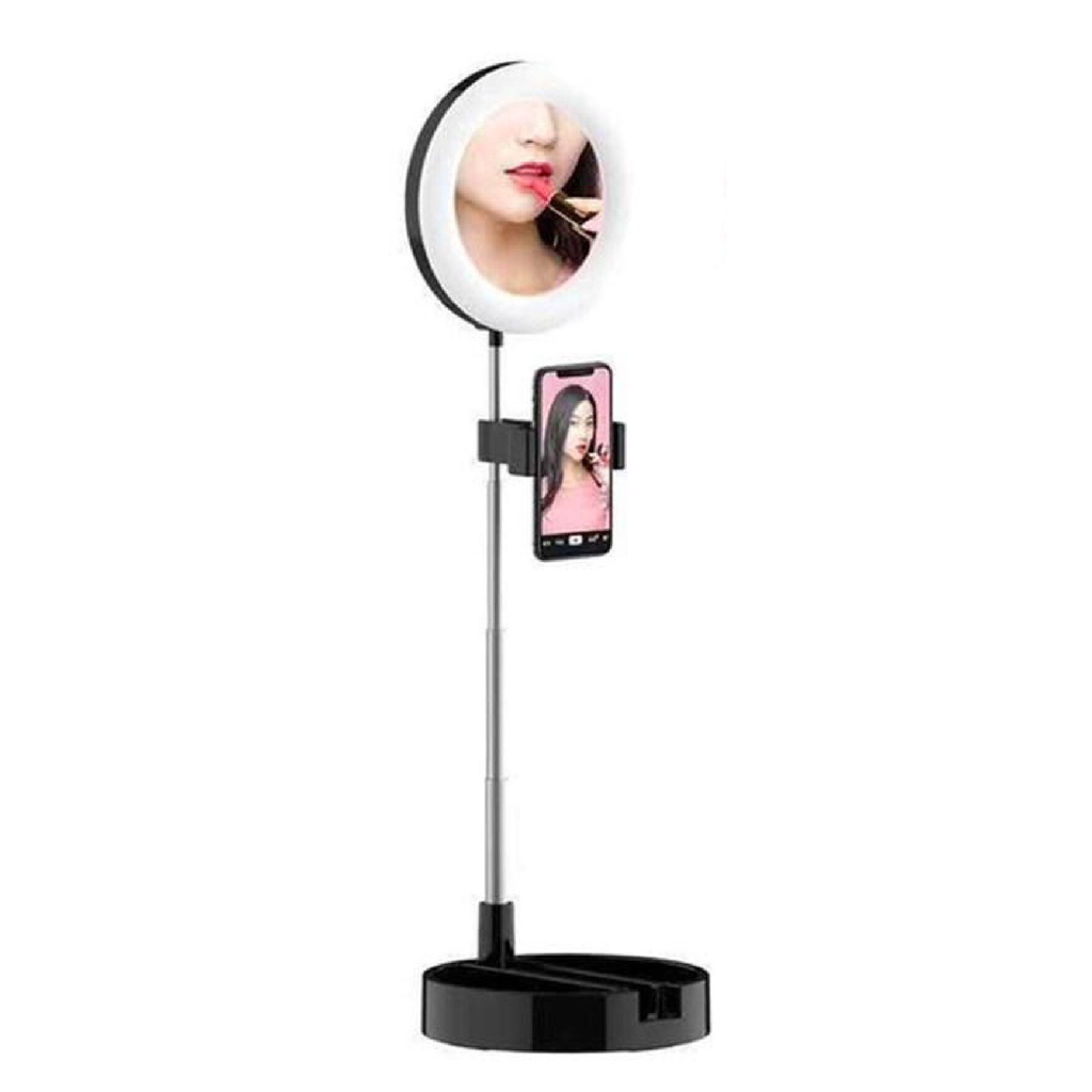 FREE GIFT  LED Light Makeup Beauty Makeup Mirror Adjustable Rotation Countertop Mirror/Cermin {SELLER}