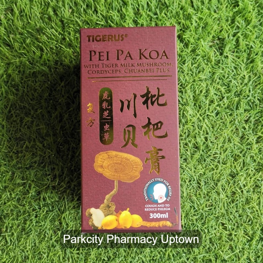 Tigerus Pei Pa Koa Plus 300ml With Tiger Milk Mushroom, Cordyceps