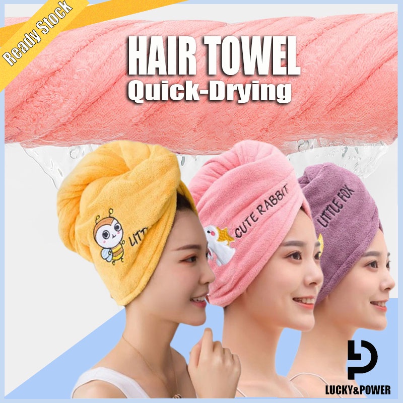 Dry hair cap microfiber hair towel fast drying shower cap towel strong absorbent double shower ladies head towel