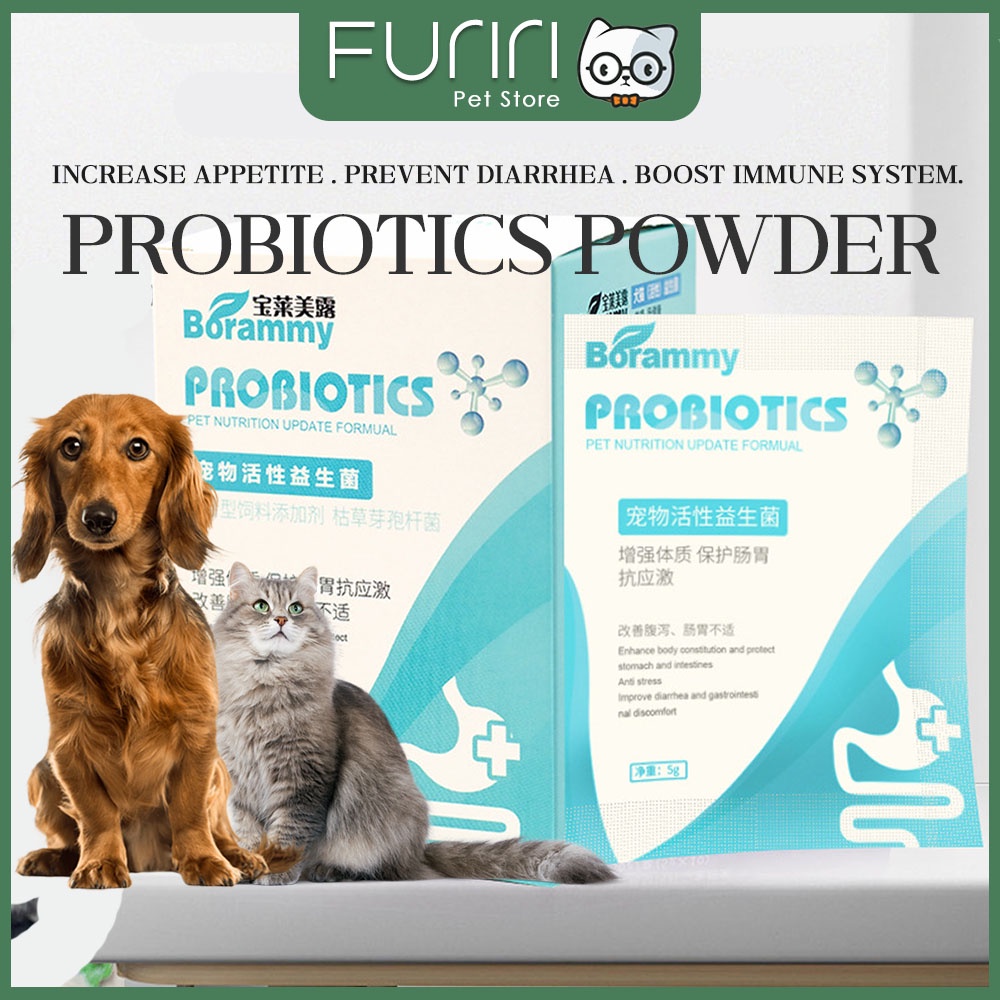 Borammy 5g Sachet Probiotics Powder For Pets Dogs Cats Indigestion Poop