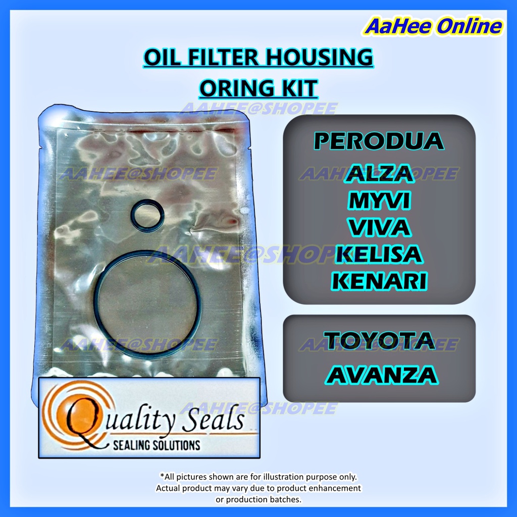 Oil Filter ORing Kit Oil Pump Housing Oring Perodua Alza Kelisa Kenari