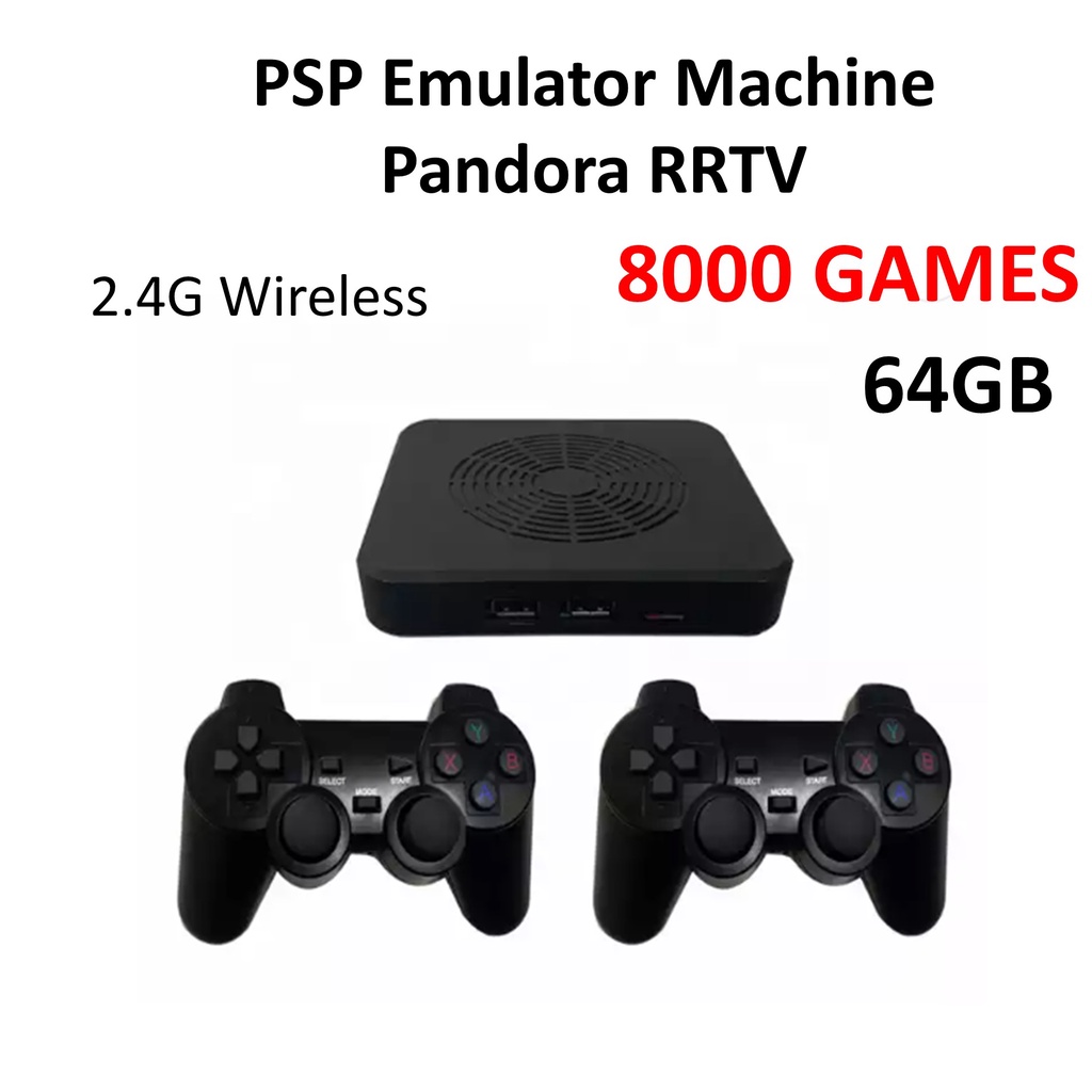 PSP Emulator Machine Pandora RRTV 64GB 8000 Games Retro Classic