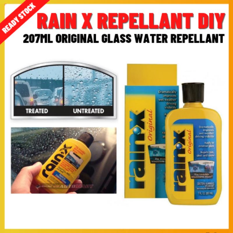 0RainX Rain X Rain X RainX Original Glass Water Repellent DIY Rain