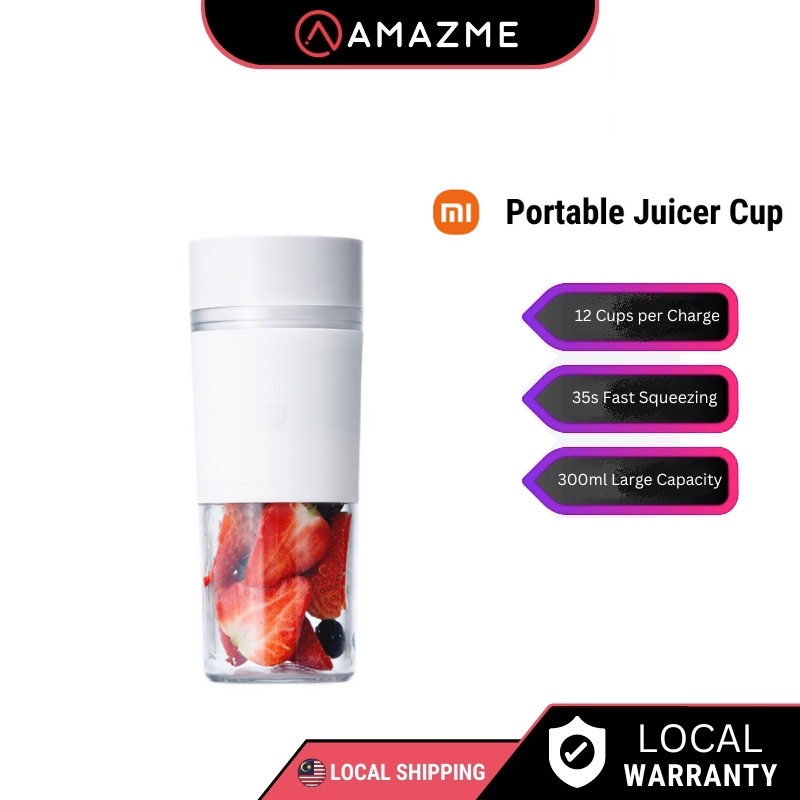 Xiaomi Portable Juicer Cup Rechargeable Fruit Blender MJZZB01PL 300ML ...