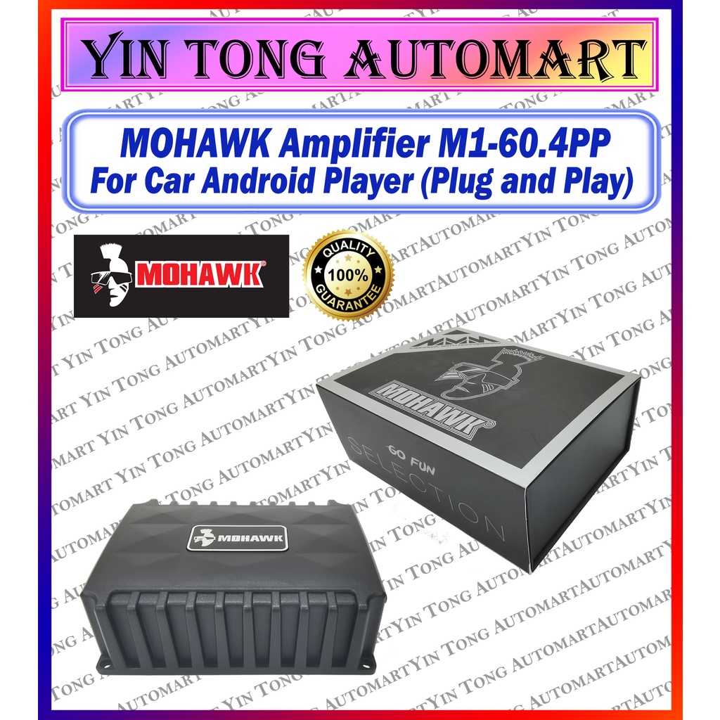 Mohawk Android Amplifier M160.4PP 4 Channel Plug and Play Power