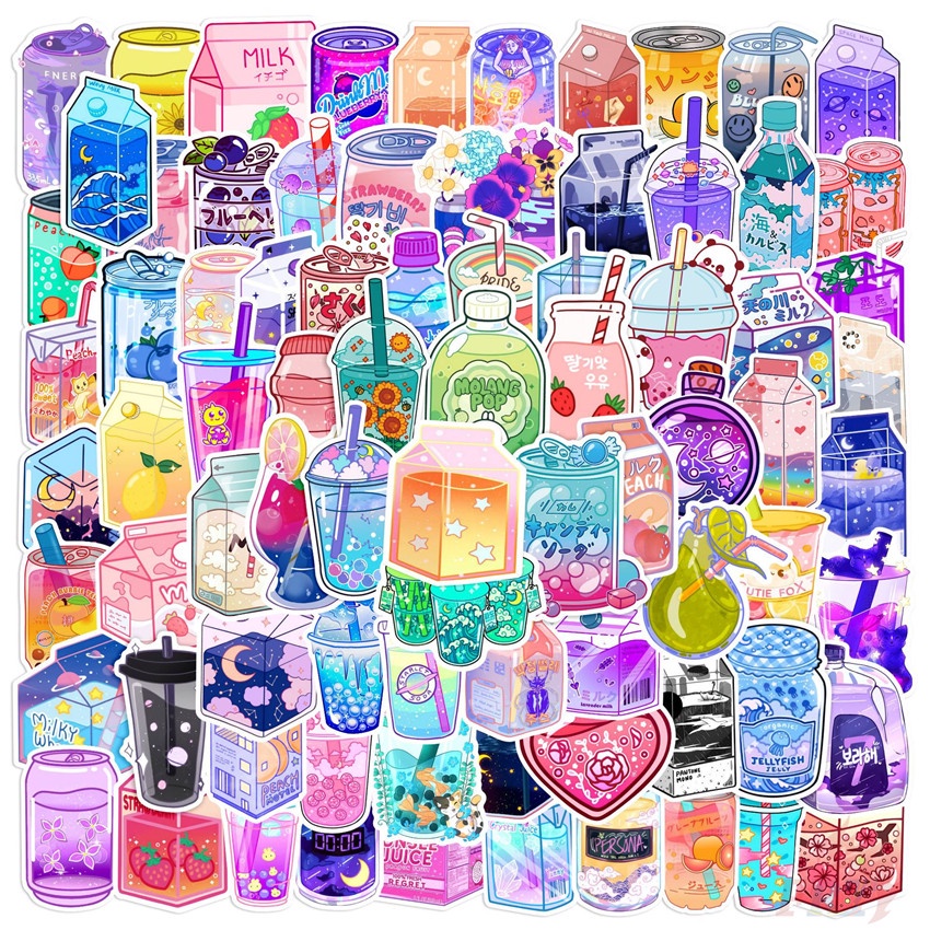 100Pcs/Set ❉ Japan Flavored Drink Art Series B Stickers ❉ DIY Waterproof Fashion Decals Doodle Stickers