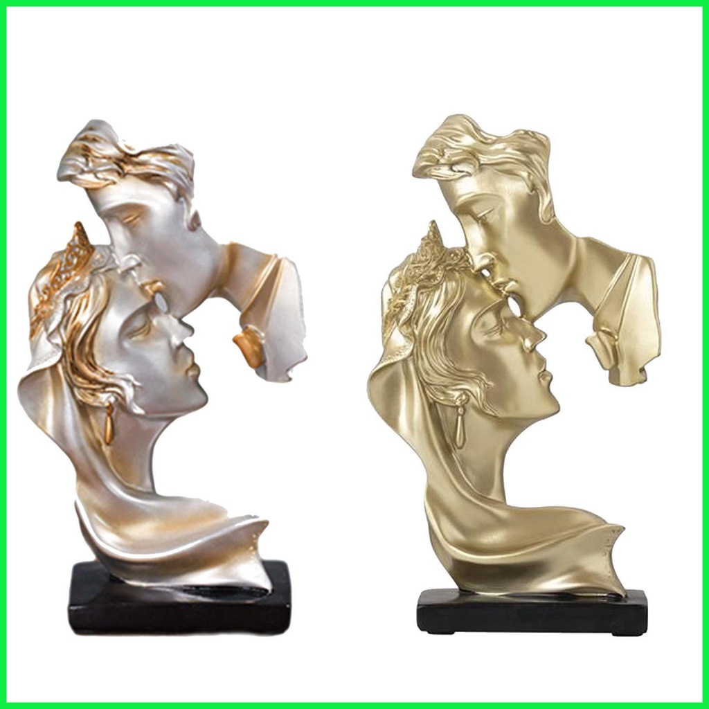 Couple Kiss Statue Romantic Kiss Couples Statue Abstract Art Statues