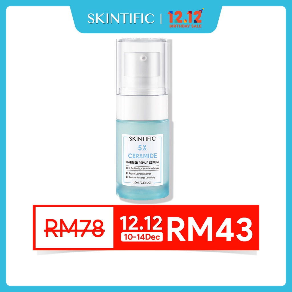 SKINTIFIC 5X Ceramide Skin Barrier Repair Serum Scientific Power ...