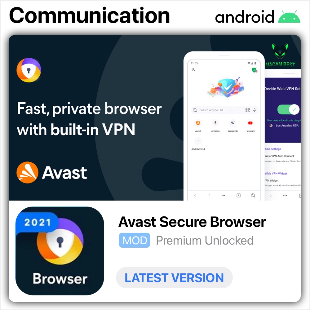 Avast Secure Browser Latest 2024 Lifetime Premium | Android APP | Tools