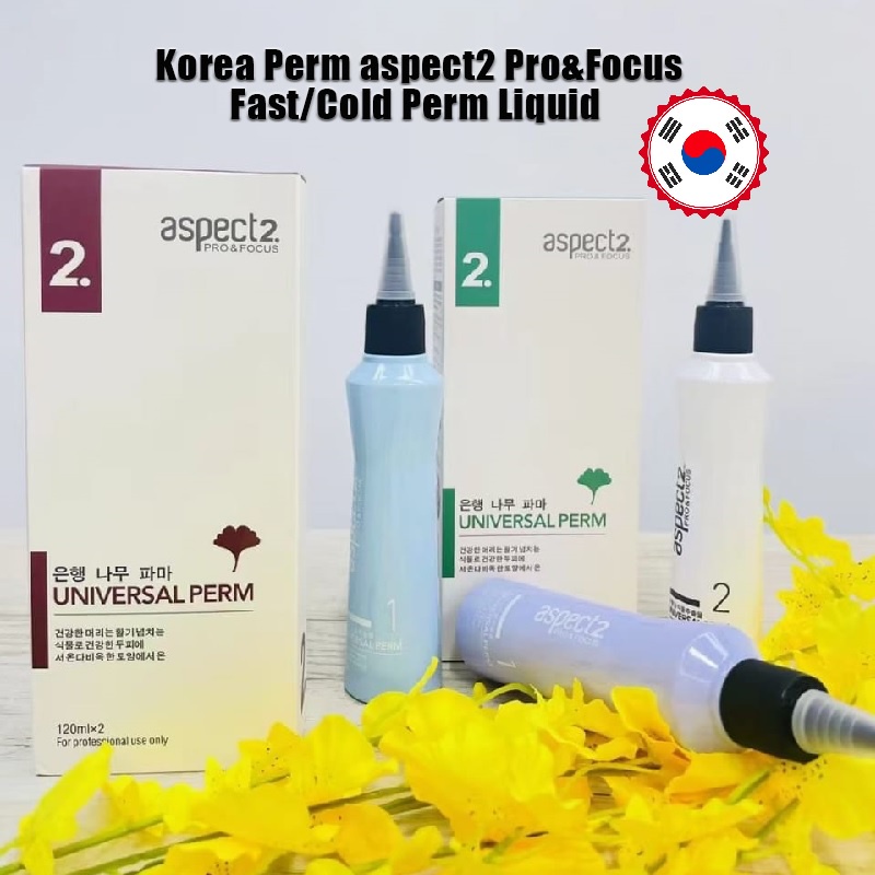 120mlX2 Korea Perm aspect2 Fast/Cold Perm Liquid Pro & Focus Universal