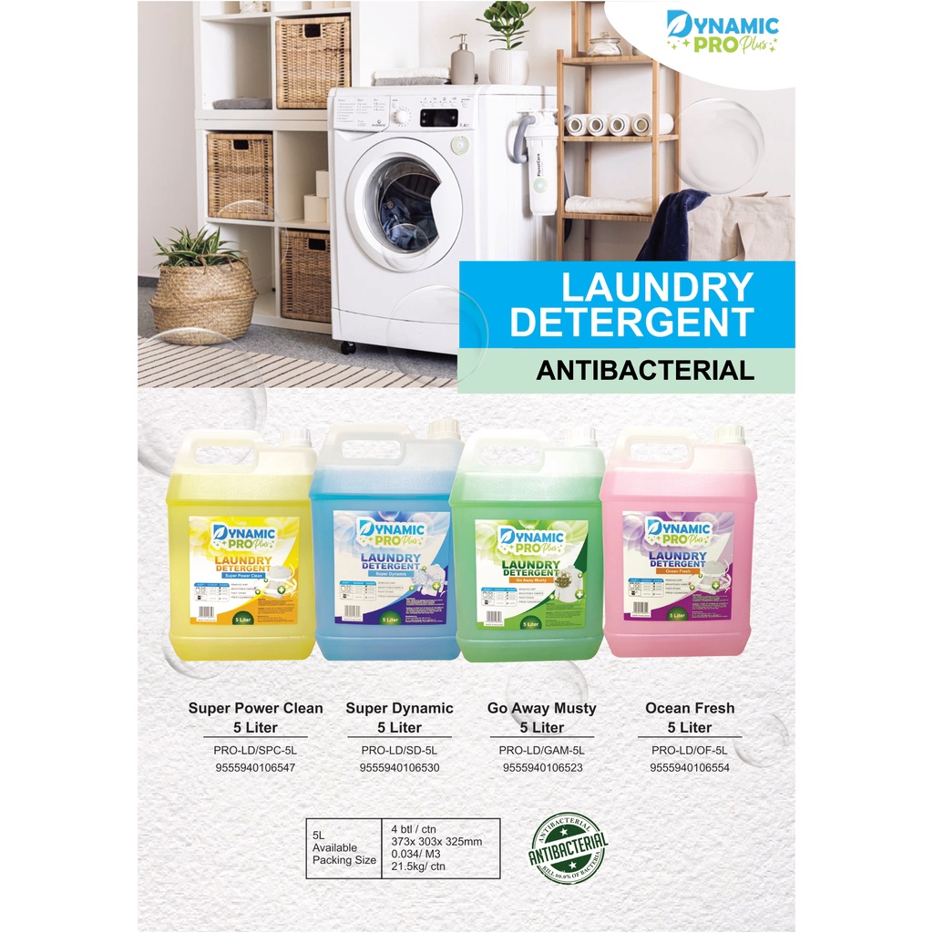 DynamicPro Plus Laundry Detergent Antibacterial 5 Liter Shopee Malaysia