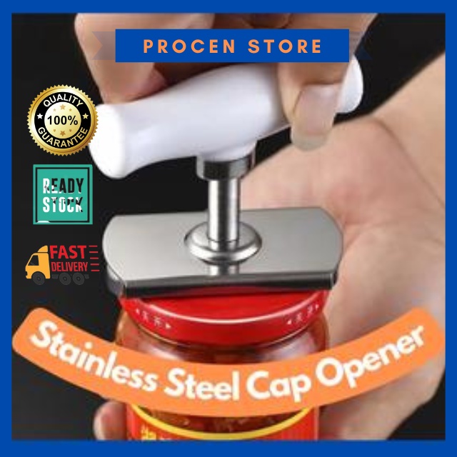 Stainless Steel Screwing Cap Opener Labor-saving Lids Off Jar Opener Adjustable Can Opener