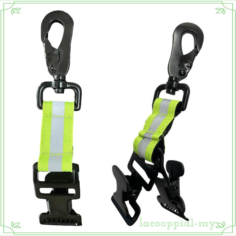 Firefighter Glove Strap Fireman Turnout Gear with Buckle Clip Reflective Strap Heavy-Duty Reflective Clip Strap with Buckle Holder Tools Work Accessories Nylon