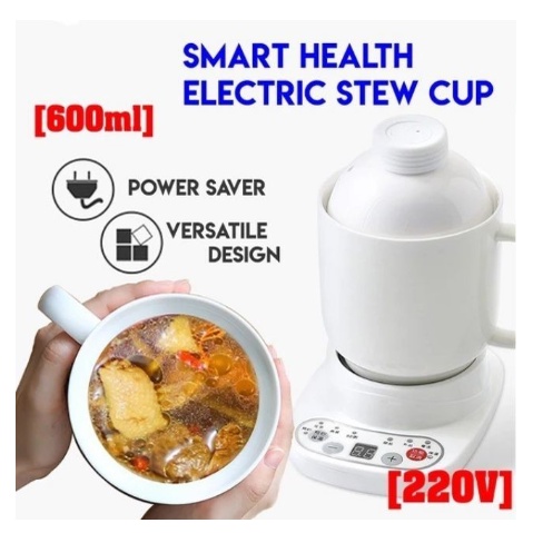 FREE GIFT 600ml Smart Health Electric Stew Cup Multifunctio
