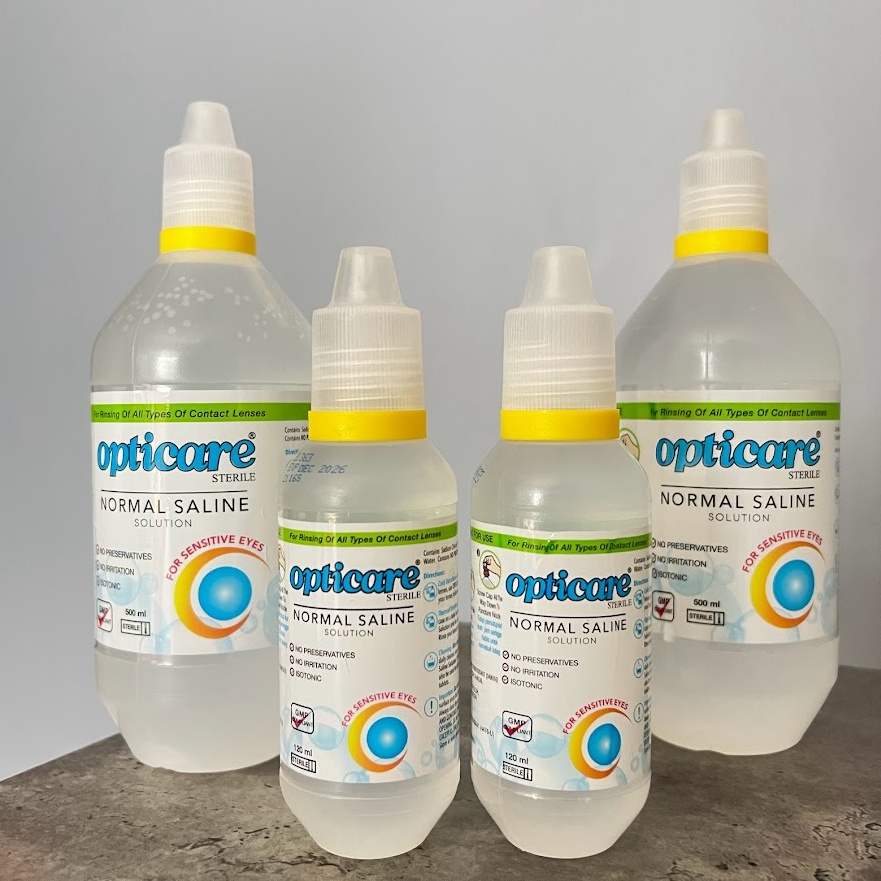 OPTICARE Sterile Normal Saline Solution For Contact Lens (120ml / 500ml) Shopee Malaysia