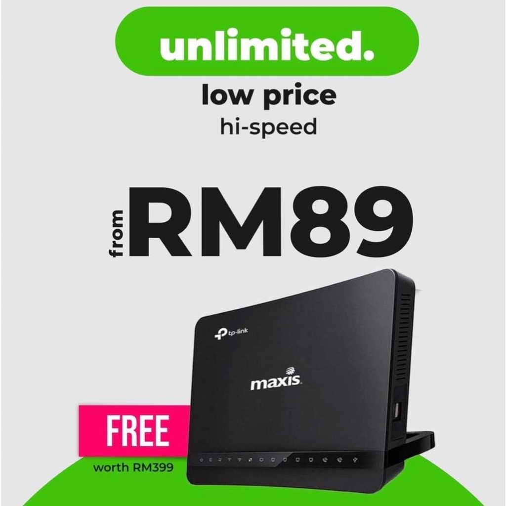 Maxis Fibre - Port Full | Missing Unit | Jom Try Sampai Dapat - Unlimited Data Speed Laju Internet Fiber Unifi