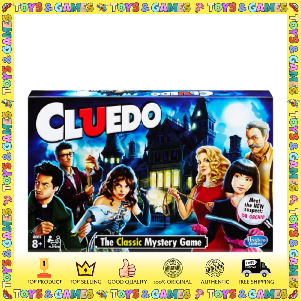 Hasbro Clue Cluedo Gaming Board Game - The Classic Mystery Games 