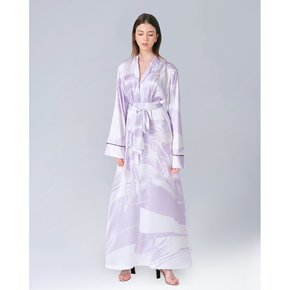 ALLURE (Alia Bastamam X Sleeping Llama) Woman (Imprint Silk robe