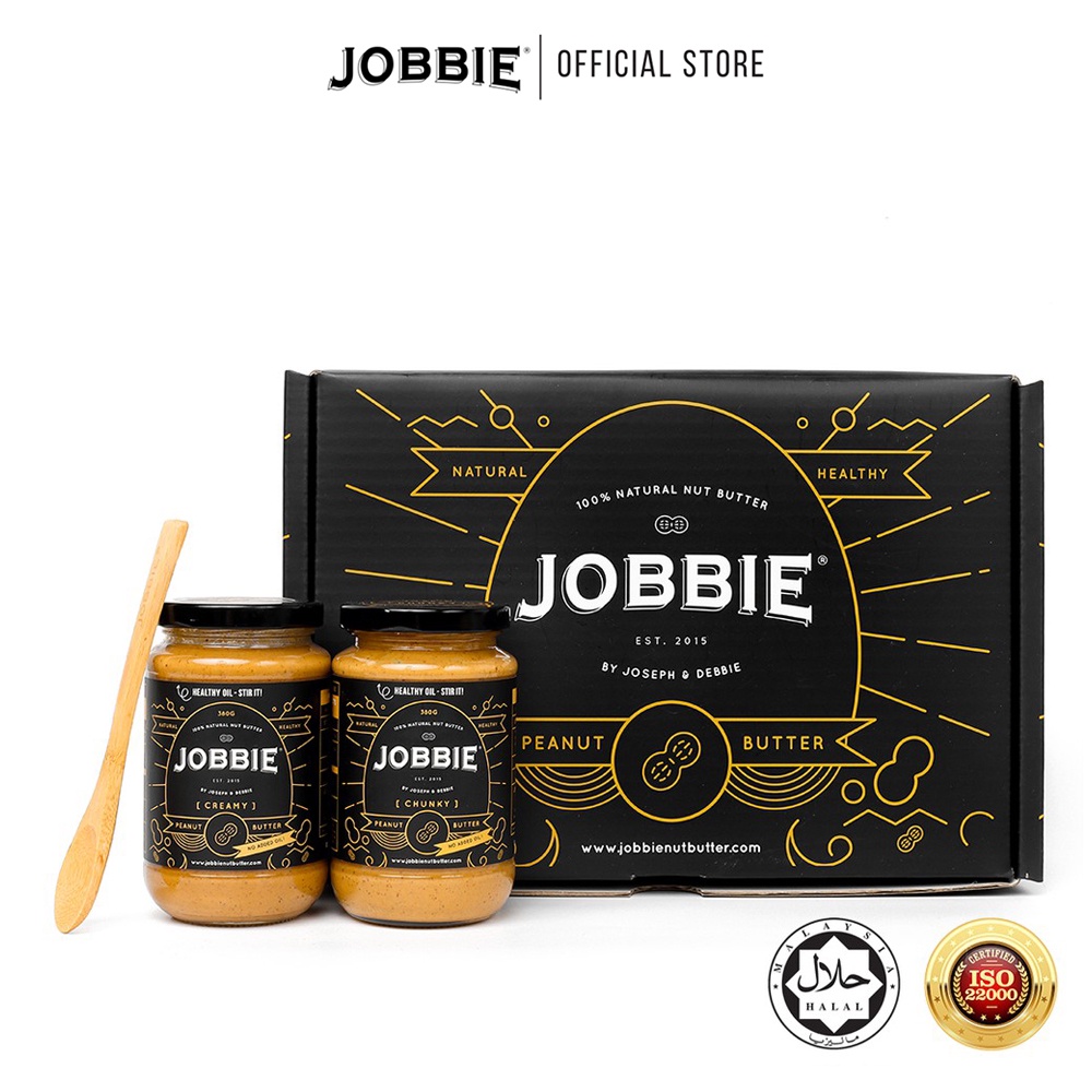 JOBBIE Peanut Butter - Classic Jr Gift Set With Sugar And Salt | Shopee ...