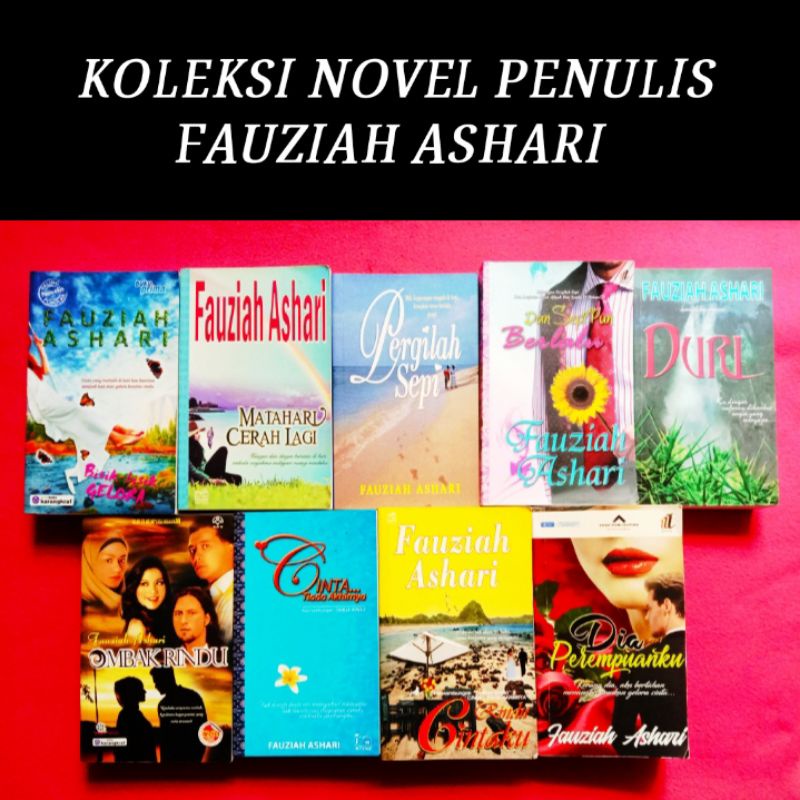 KOLEKSI NOVEL PENULIS FAUZIAH ASHARI | INTENS IDEA | NOVEL TERPAKAI | NOVEL PRELOVED | OMBAK RINDU | USED NOVEL