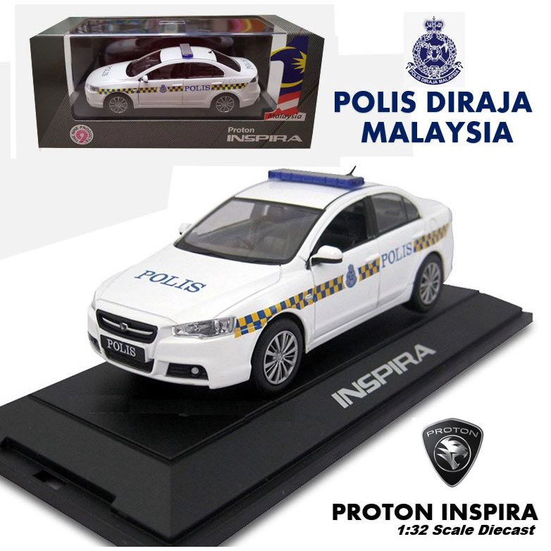 1:32 Scale Proton Inspira Polis Police Diraja Malaysia PDRM (Limited Edition)