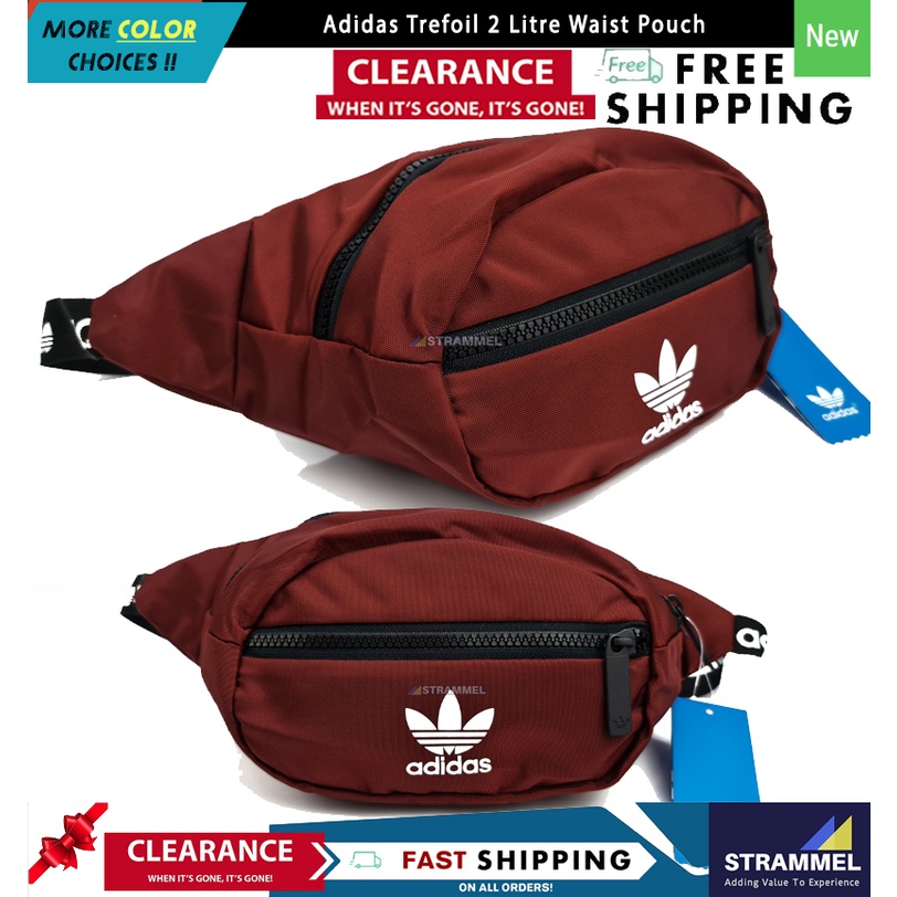 Adidas Trefoil 2 Litre Waist Pouch Waist Crossbody Chest Bag Hip Pack