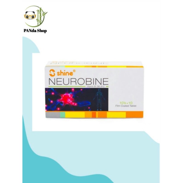 SHINE Neurobine Vitamin B1,B6,B12 10's x 10 film coated tablets