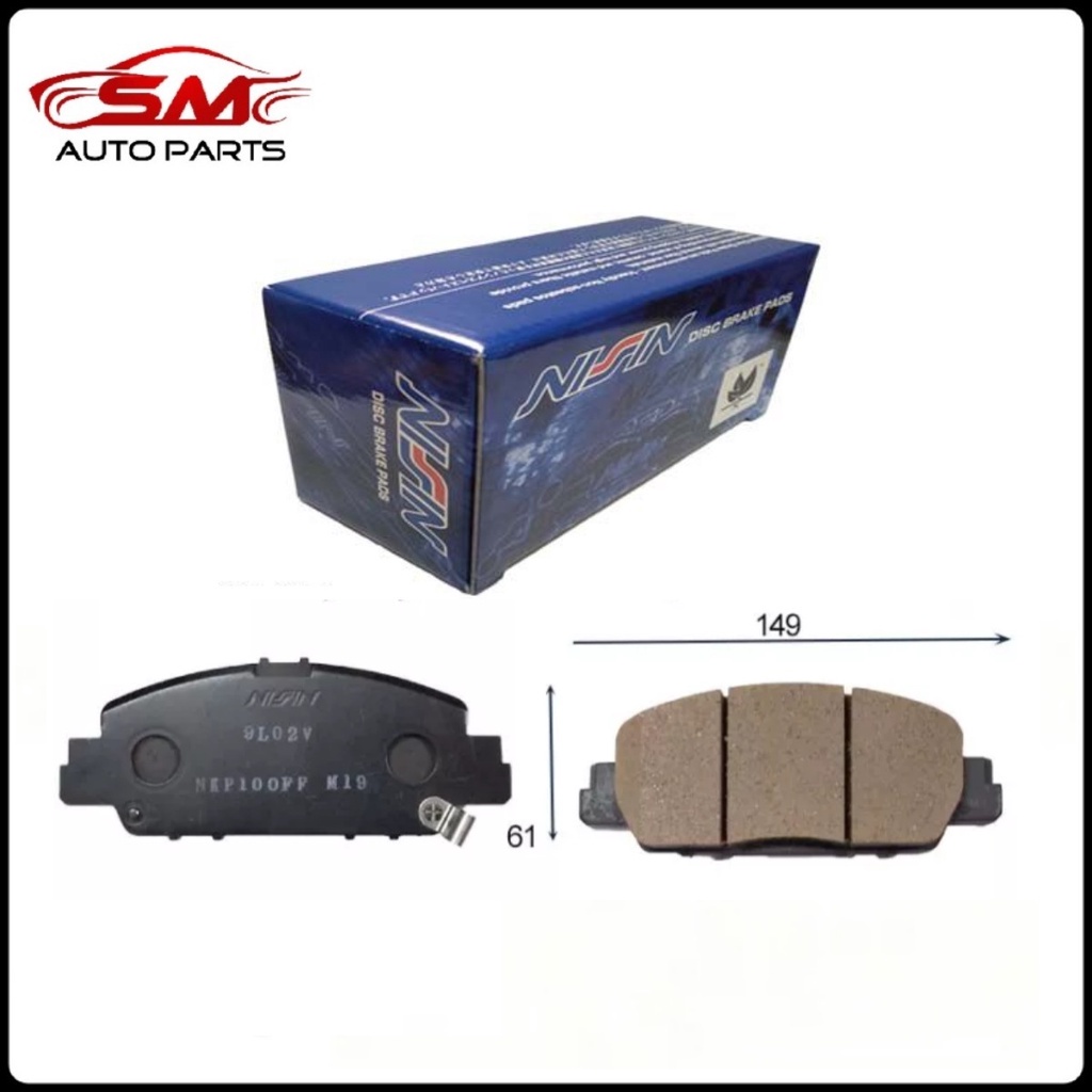 Japan Nissin Front Disc Brake Pad Honda City TMO T9A GM6 / Jazz GK