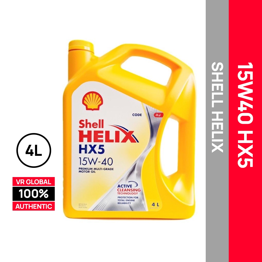 SHELL HELIX HX5 15W40 PREMIUM MULTIGRADE ENGINE OIL HONG KONG 4L ...