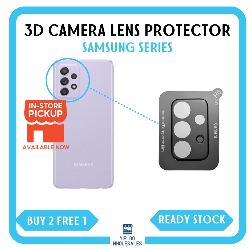 (BELI 2 PERCUMA 1) SAMSUNG 3D Camera Lens Glass Protector Film A53/A73/M33/A04/S23/A14/A34/A54/A05/A15/A25/S24/A35/A55